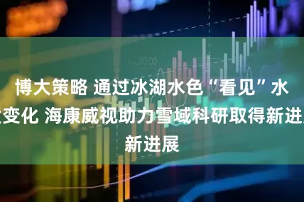 博大策略 通过冰湖水色“看见”水质变化 海康威视助力雪域科研取得新进展